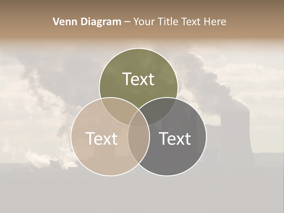 Cooling Tower Raw Materials Coal PowerPoint Template