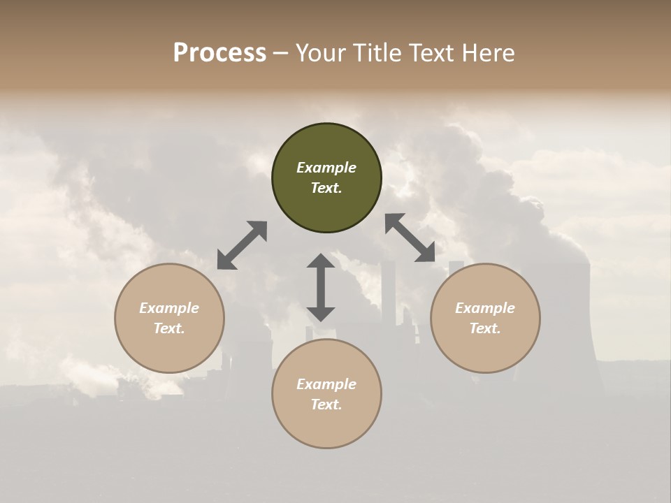 Cooling Tower Raw Materials Coal PowerPoint Template
