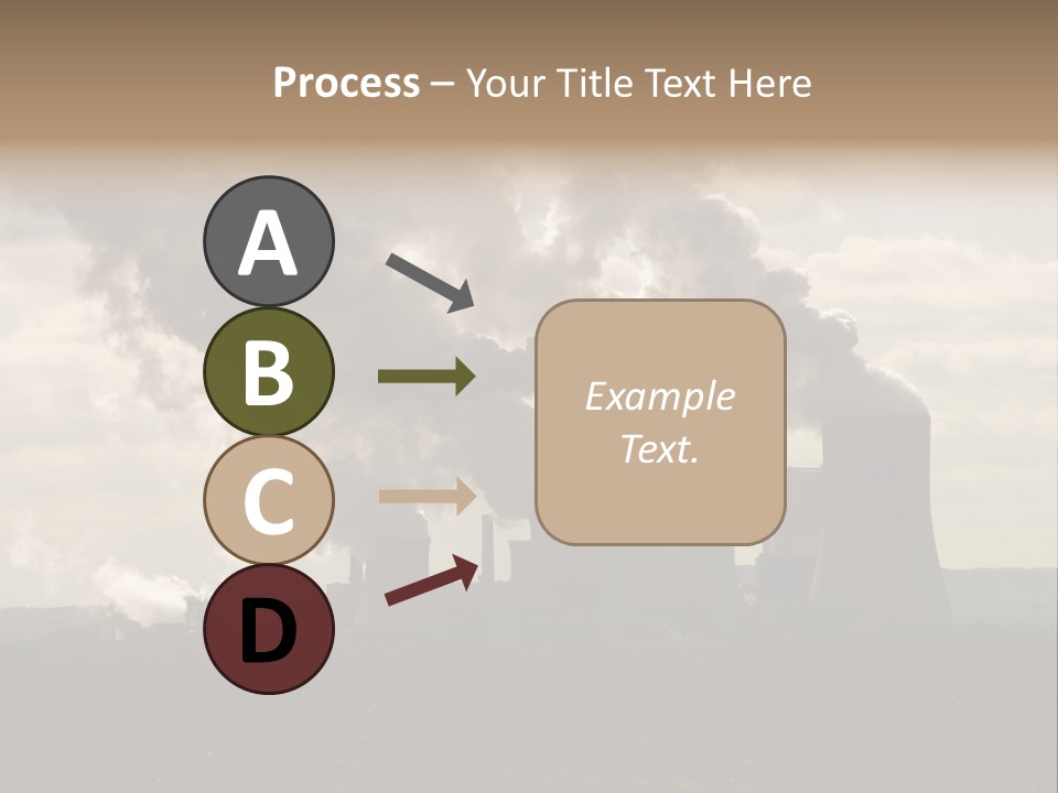 Cooling Tower Raw Materials Coal PowerPoint Template