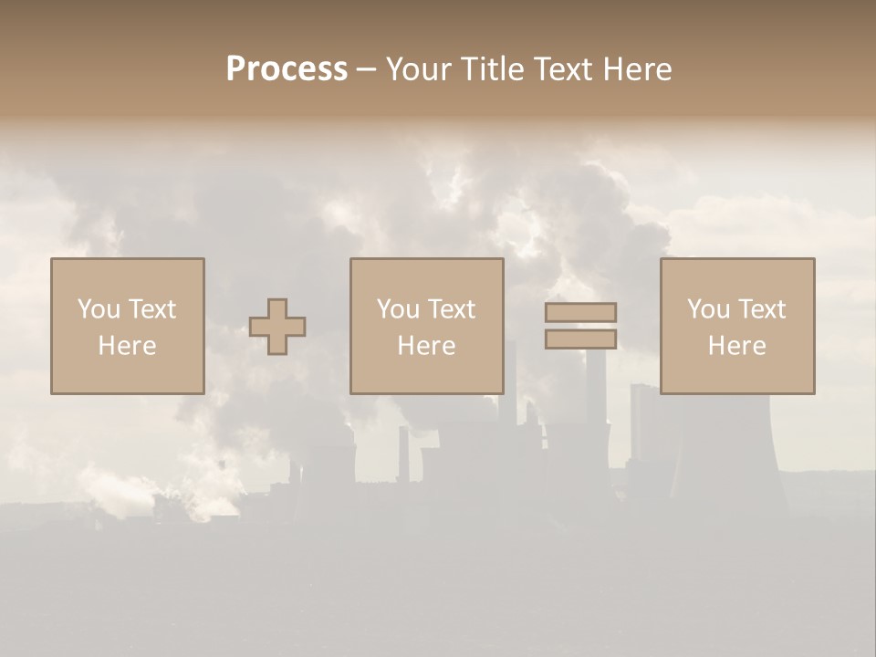Cooling Tower Raw Materials Coal PowerPoint Template