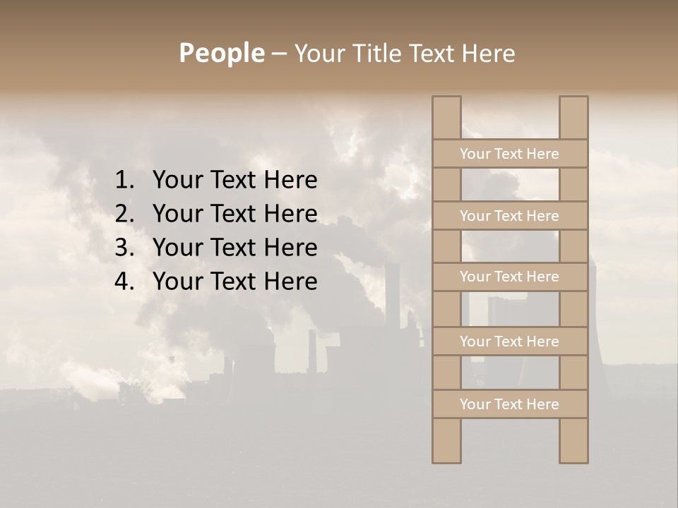 Cooling Tower Raw Materials Coal PowerPoint Template