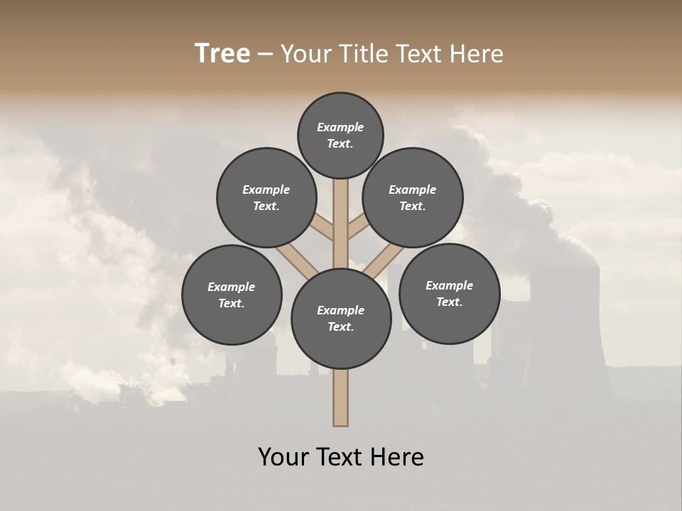 Cooling Tower Raw Materials Coal PowerPoint Template