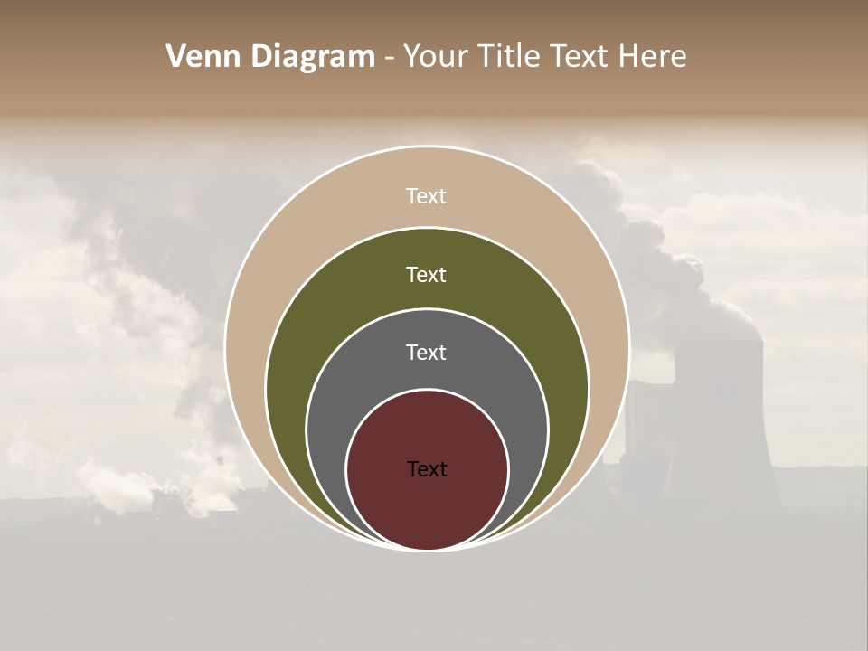 Cooling Tower Raw Materials Coal PowerPoint Template