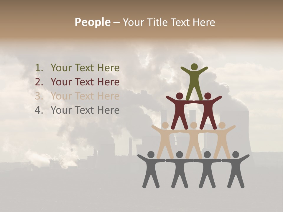 Cooling Tower Raw Materials Coal PowerPoint Template