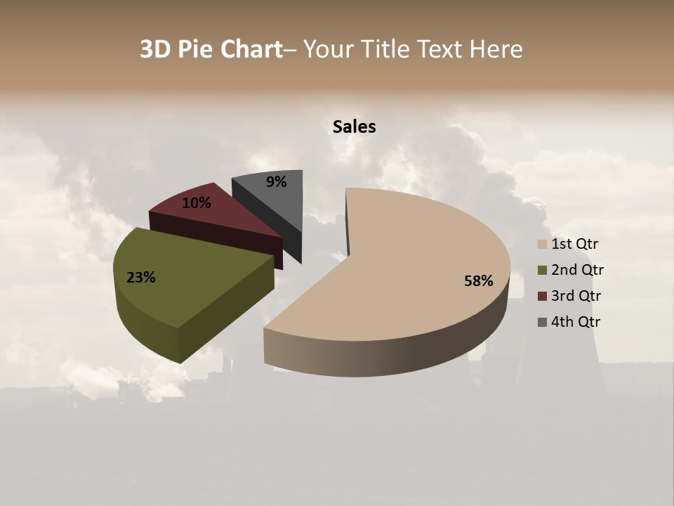 Cooling Tower Raw Materials Coal PowerPoint Template