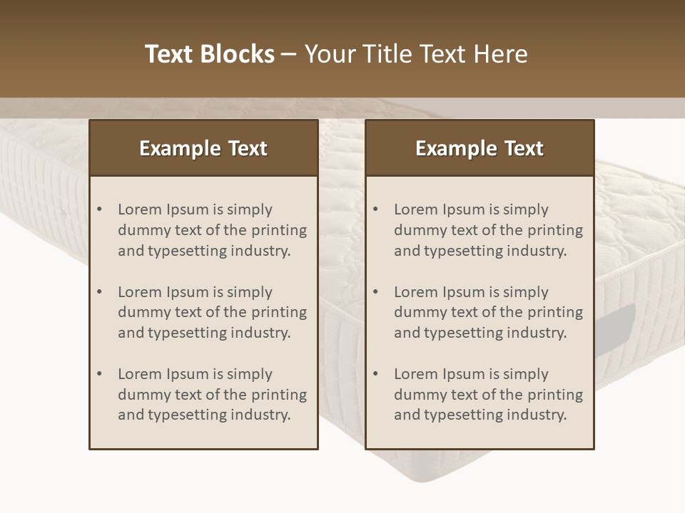 Home Comfort Textile PowerPoint Template
