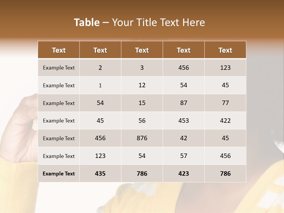 Adult Eating Profile PowerPoint Template