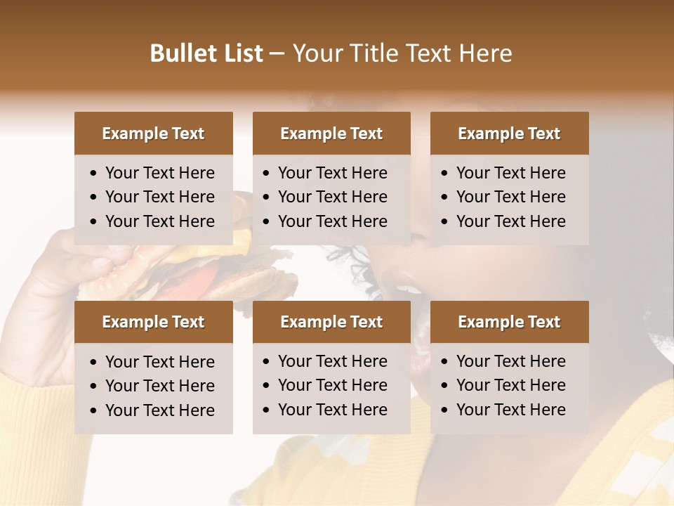 Adult Eating Profile PowerPoint Template