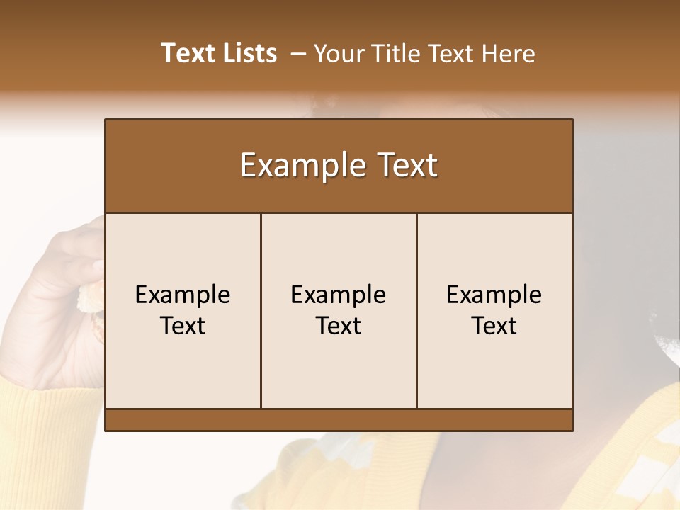 Adult Eating Profile PowerPoint Template