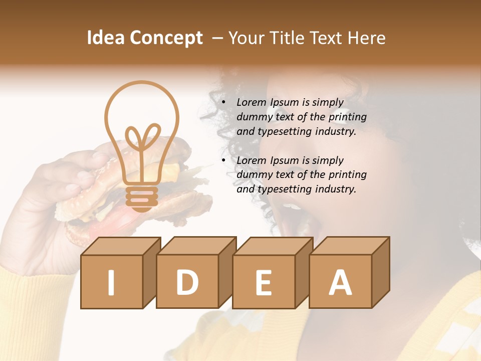 Adult Eating Profile PowerPoint Template