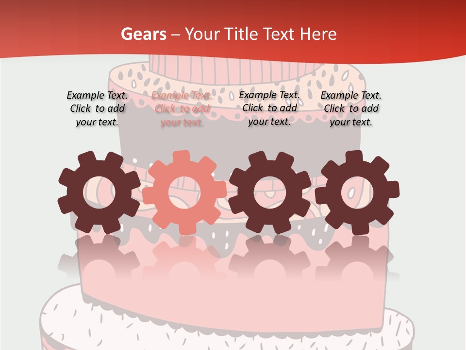 Blue Sugar Wedding PowerPoint Template