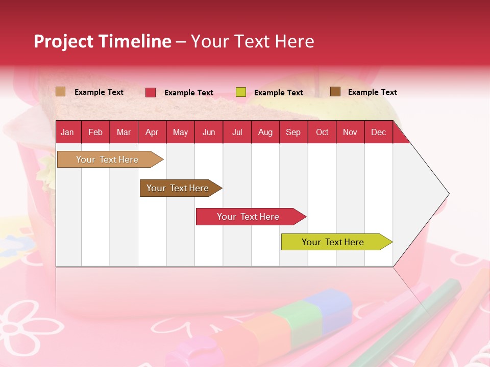 Pencils Lettuce School PowerPoint Template