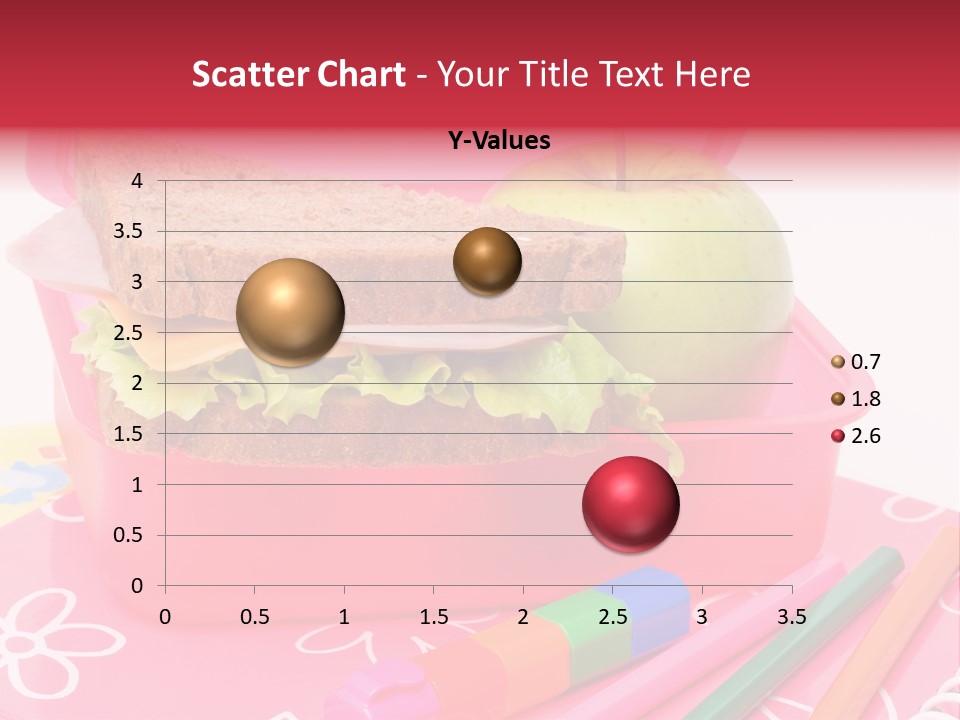 Pencils Lettuce School PowerPoint Template