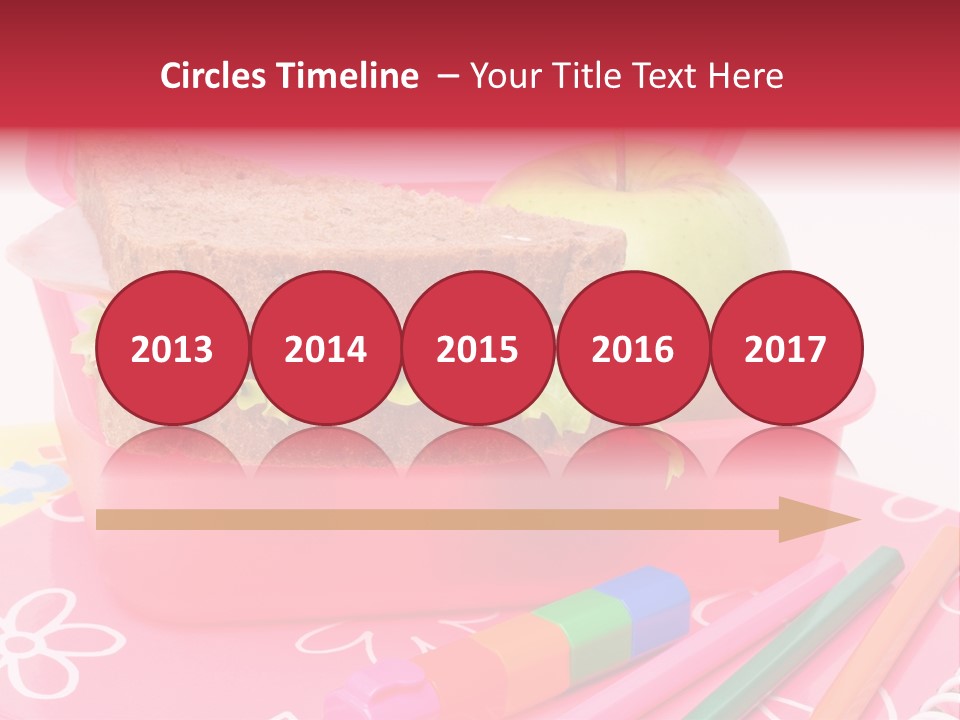 Pencils Lettuce School PowerPoint Template