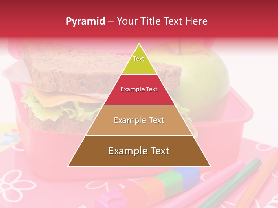Pencils Lettuce School PowerPoint Template