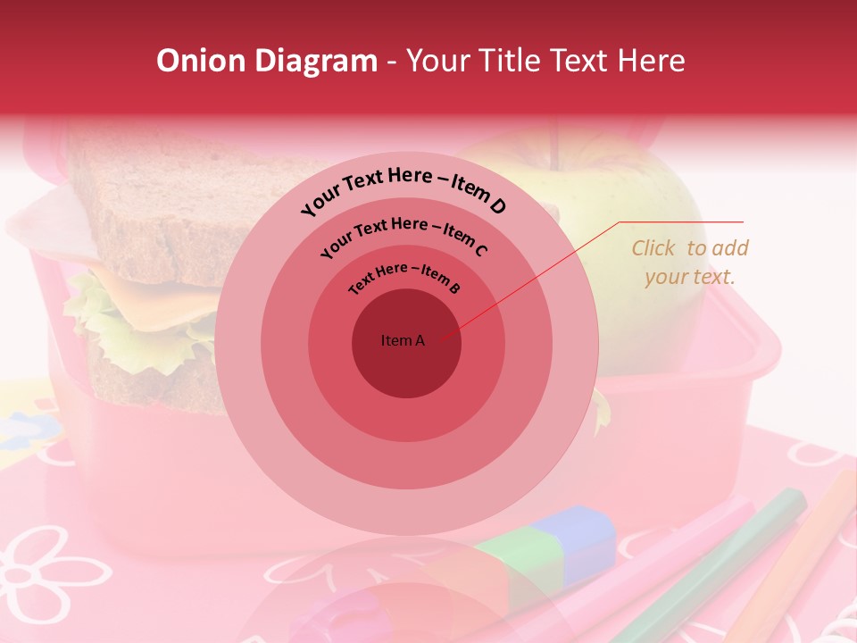 Pencils Lettuce School PowerPoint Template