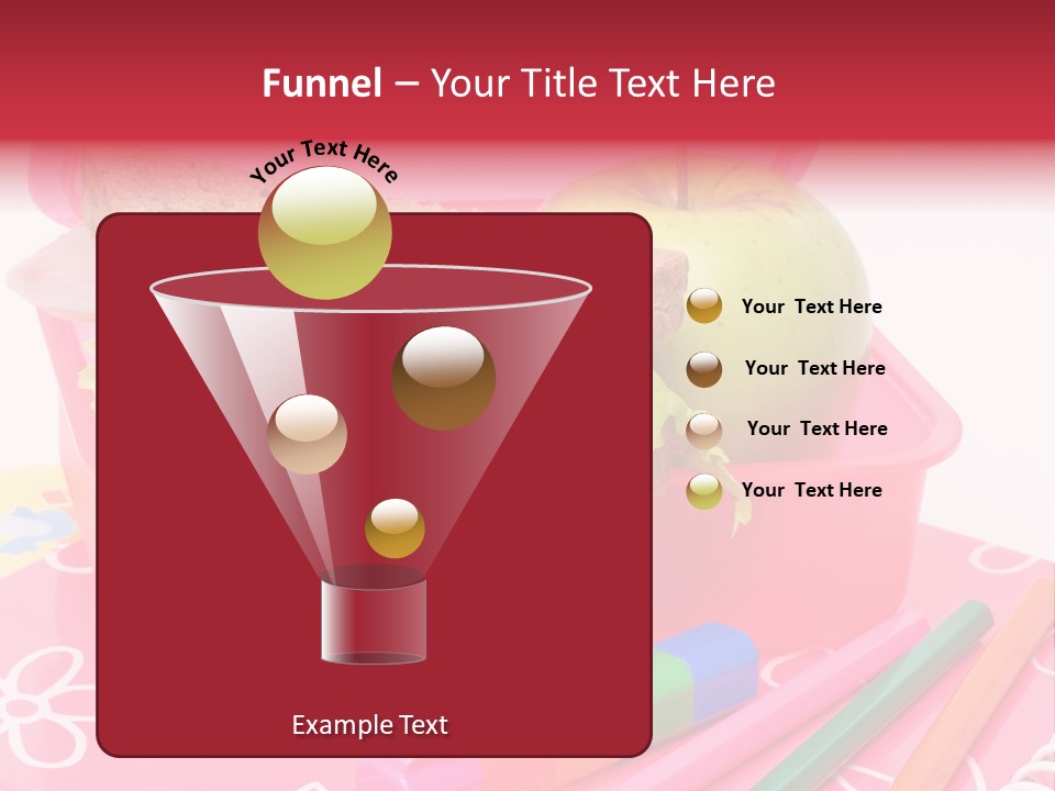 Pencils Lettuce School PowerPoint Template