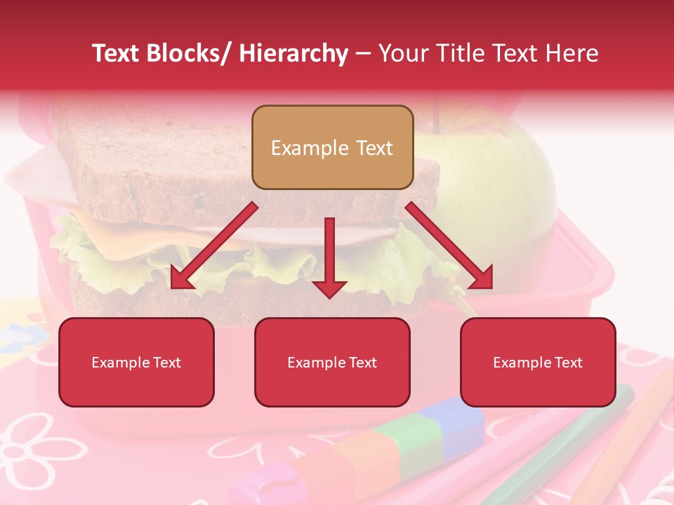 Pencils Lettuce School PowerPoint Template