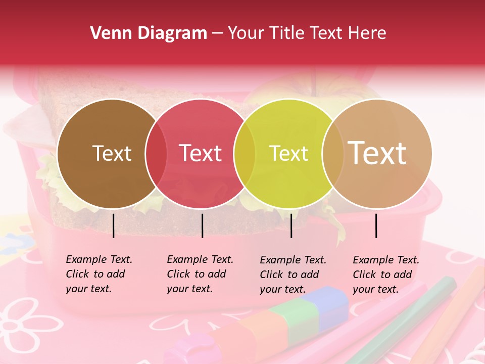 Pencils Lettuce School PowerPoint Template