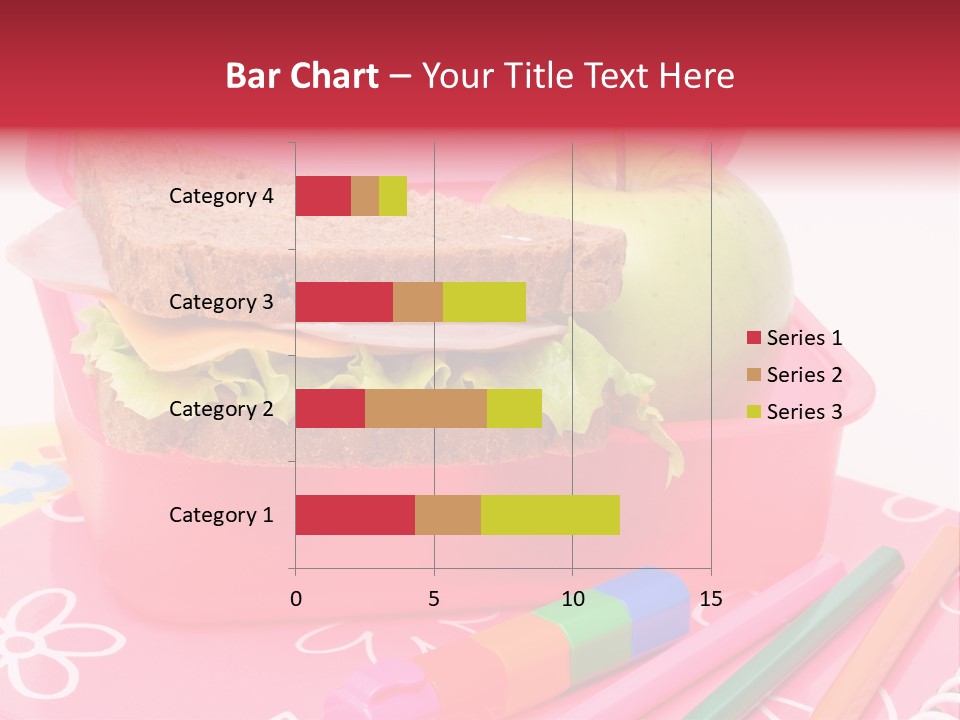 Pencils Lettuce School PowerPoint Template