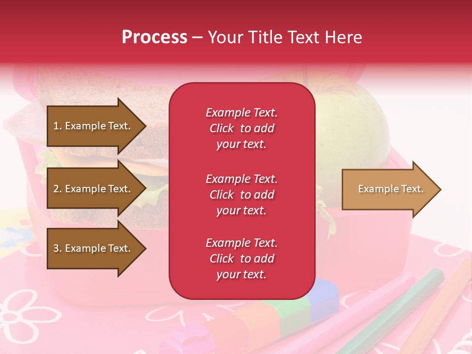 Pencils Lettuce School PowerPoint Template