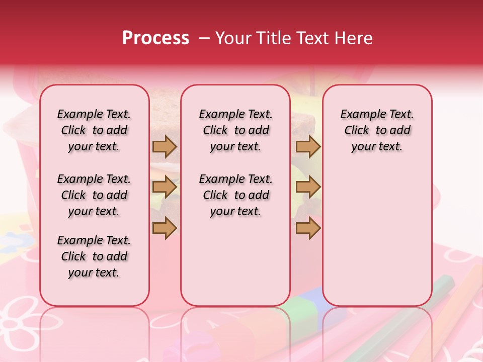 Pencils Lettuce School PowerPoint Template