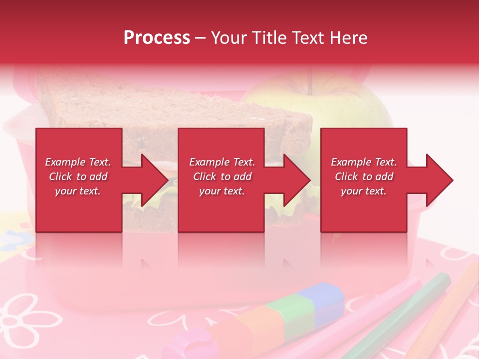 Pencils Lettuce School PowerPoint Template