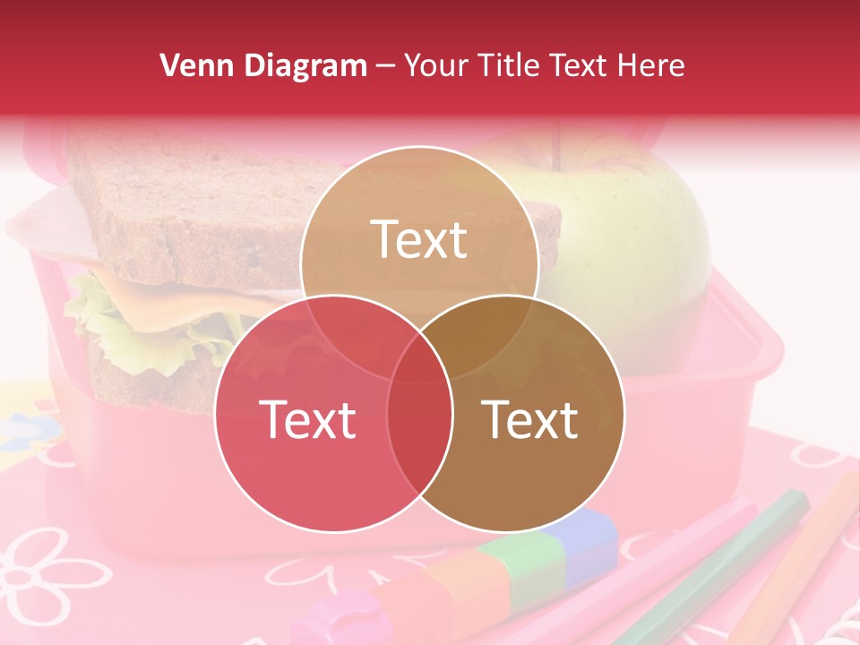 Pencils Lettuce School PowerPoint Template