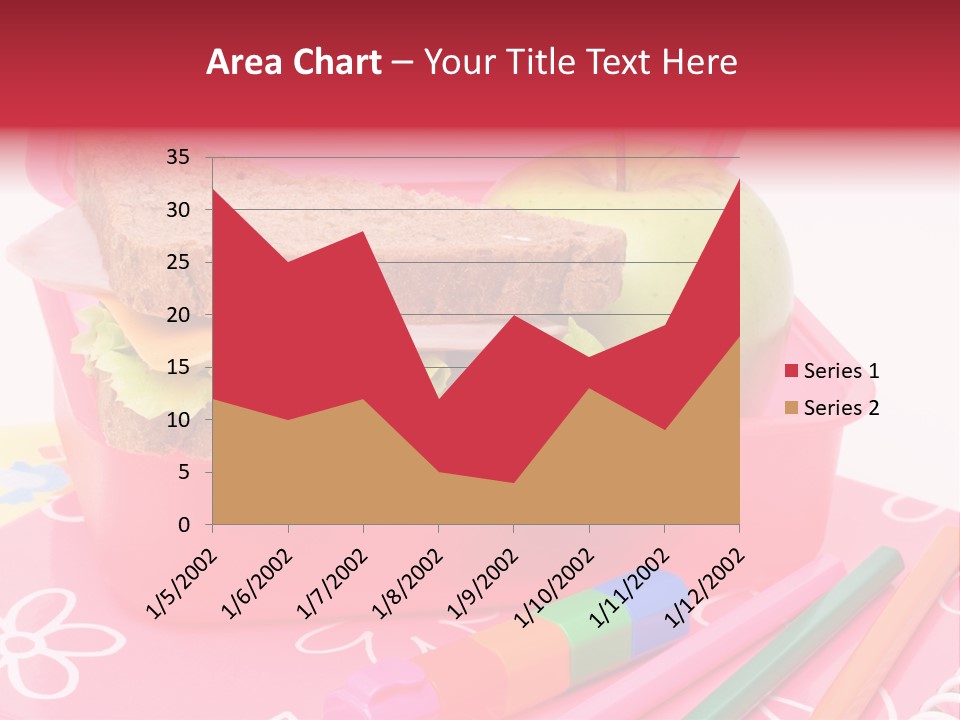 Pencils Lettuce School PowerPoint Template
