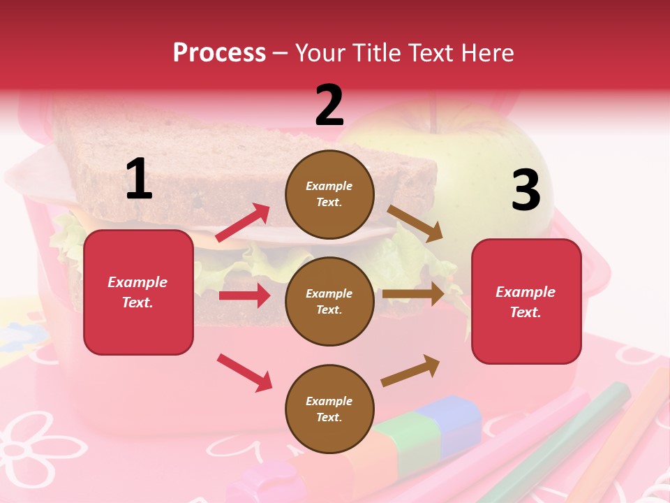 Pencils Lettuce School PowerPoint Template