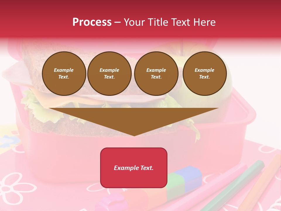 Pencils Lettuce School PowerPoint Template