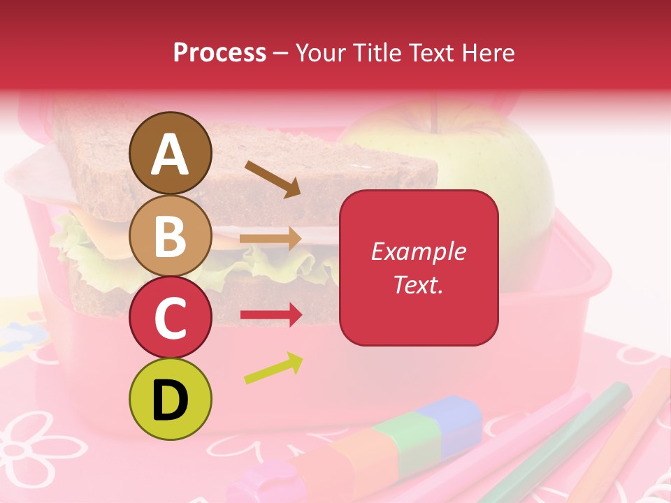 Pencils Lettuce School PowerPoint Template