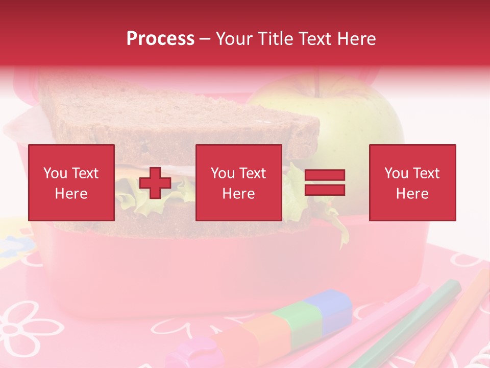 Pencils Lettuce School PowerPoint Template
