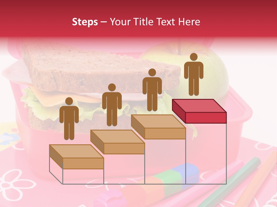 Pencils Lettuce School PowerPoint Template