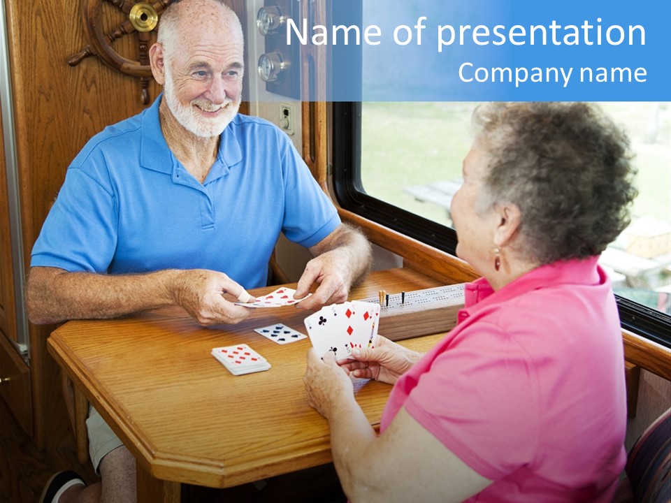 Game Elderly Motor PowerPoint Template