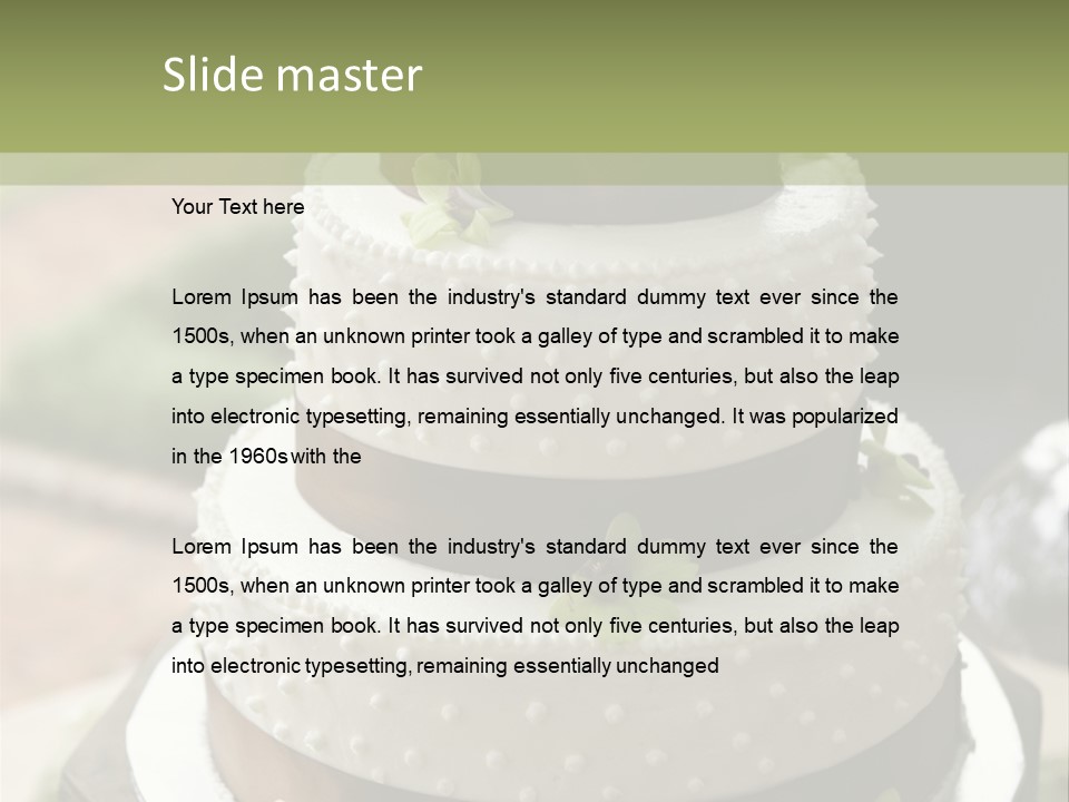 Decor Nuptial Food PowerPoint Template