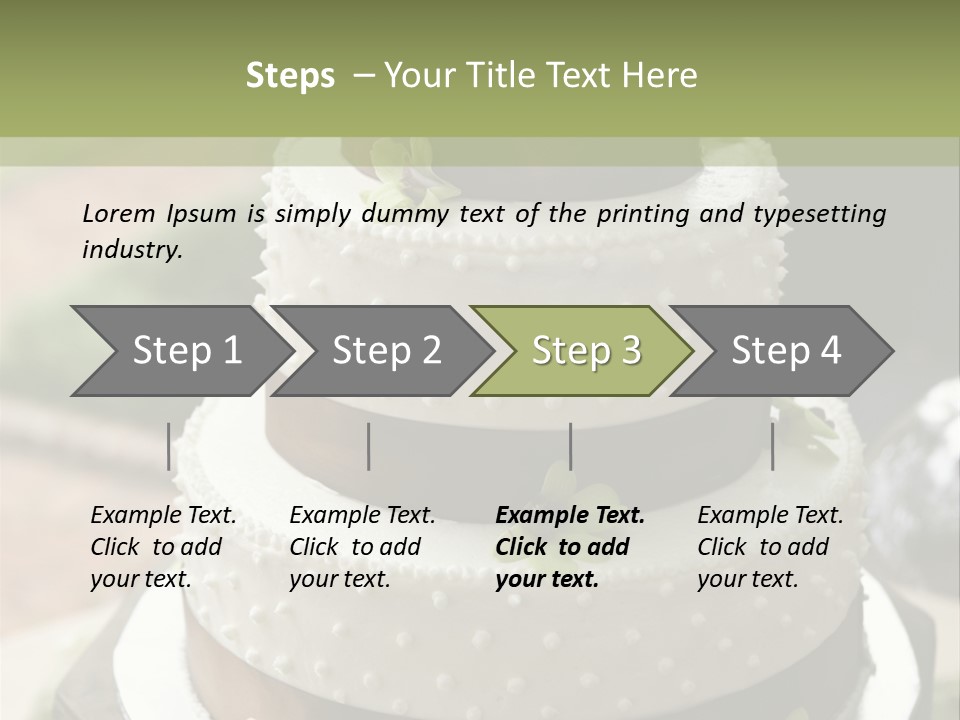Decor Nuptial Food PowerPoint Template