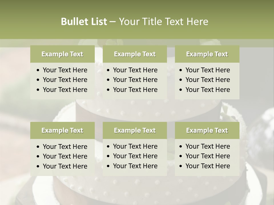 Decor Nuptial Food PowerPoint Template