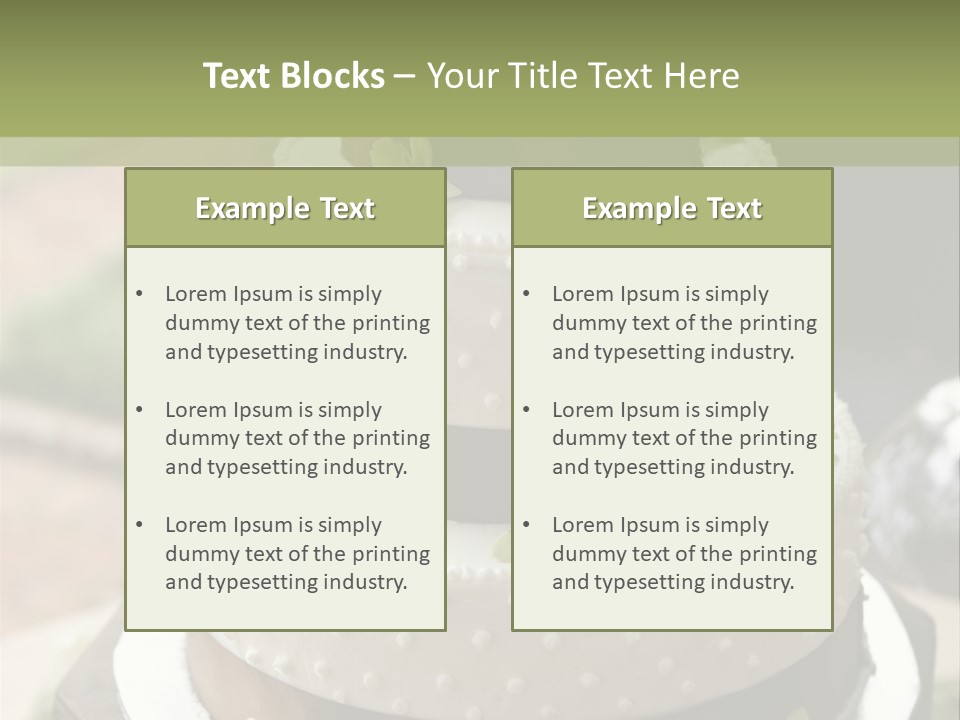 Decor Nuptial Food PowerPoint Template