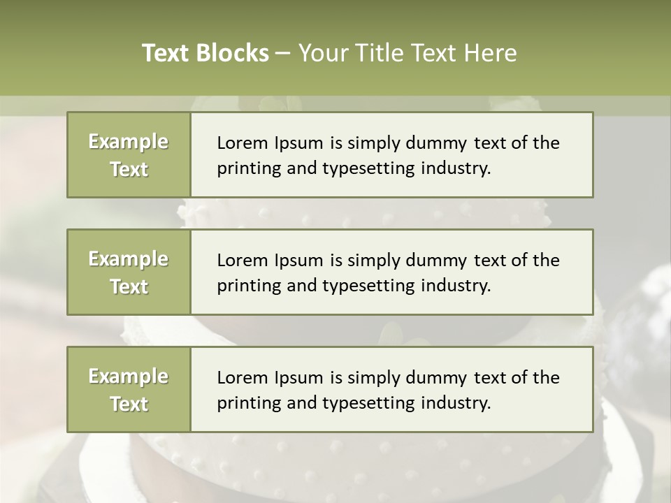 Decor Nuptial Food PowerPoint Template