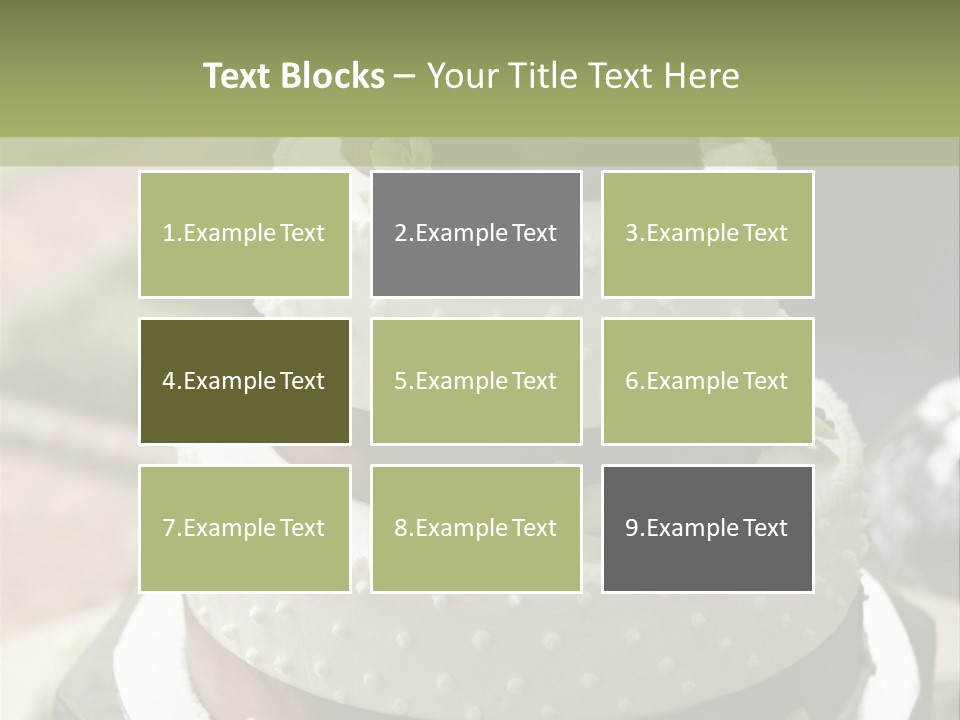 Decor Nuptial Food PowerPoint Template