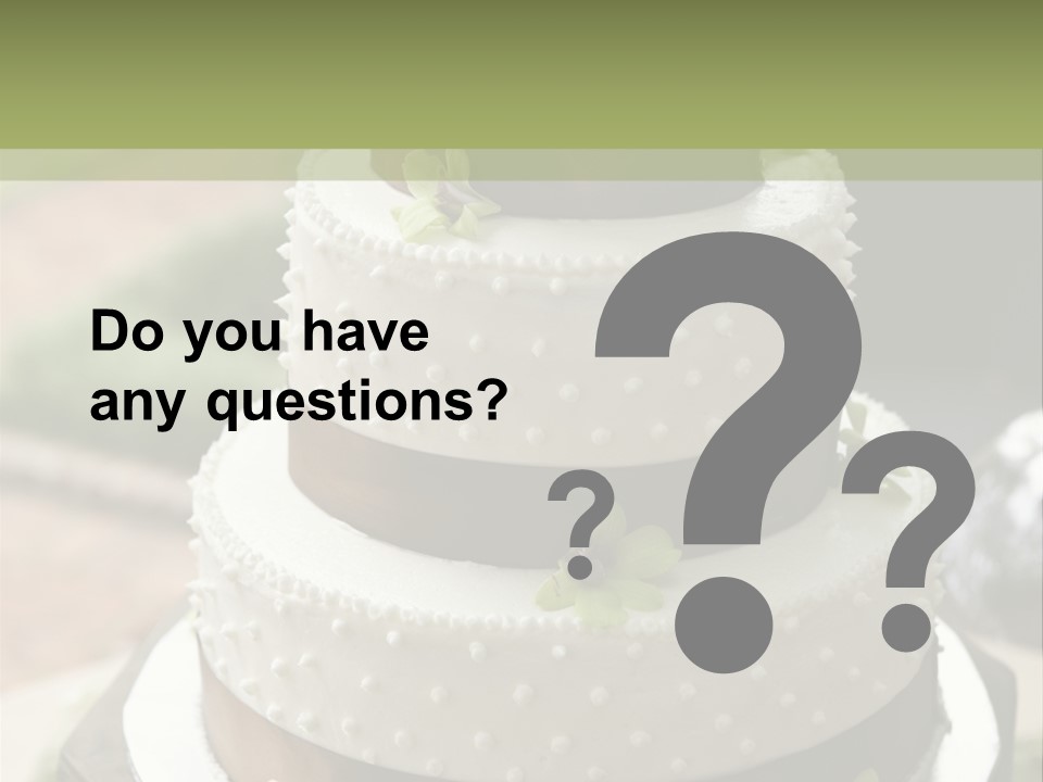 Decor Nuptial Food PowerPoint Template