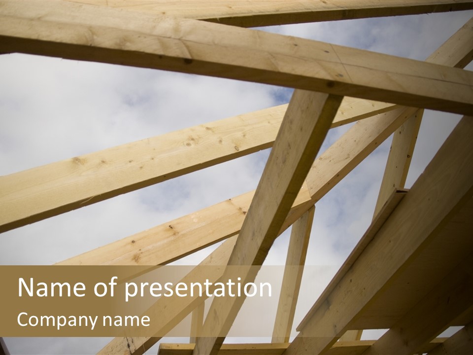 Construction Architecture Connections PowerPoint Template