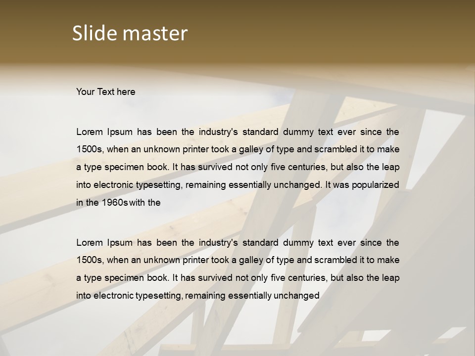 Construction Architecture Connections PowerPoint Template