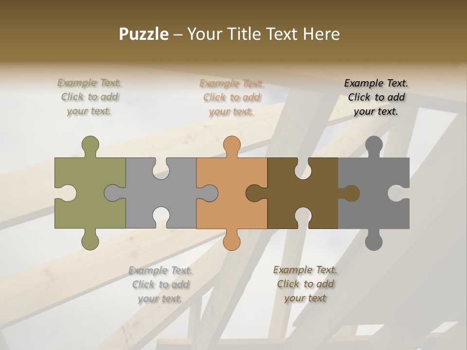 Construction Architecture Connections PowerPoint Template