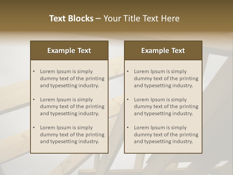 Construction Architecture Connections PowerPoint Template