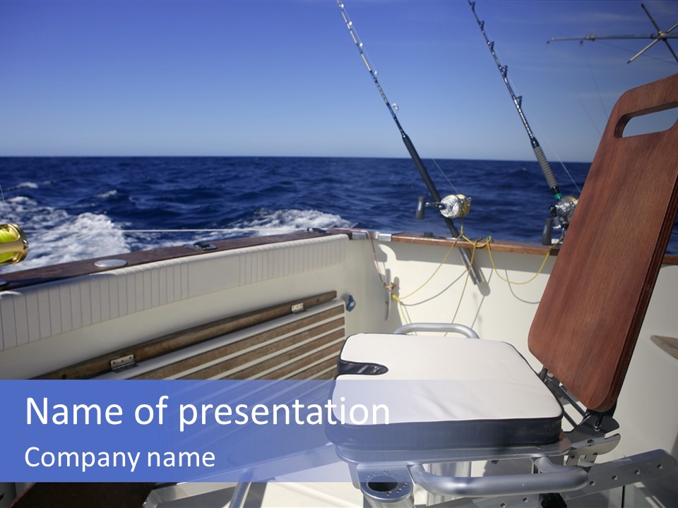 Deep North Fishing PowerPoint Template