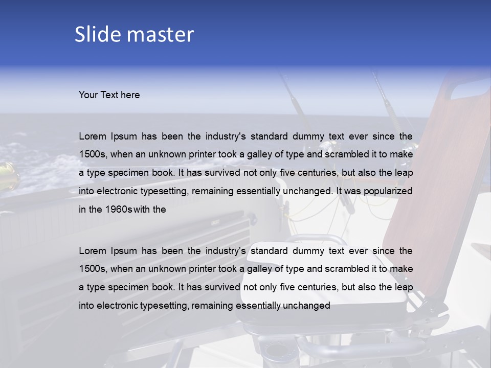 Deep North Fishing PowerPoint Template