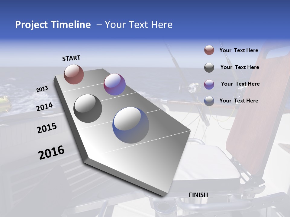 Deep North Fishing PowerPoint Template