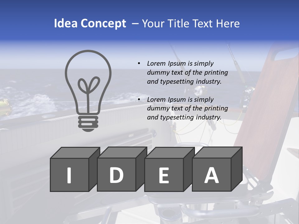 Deep North Fishing PowerPoint Template